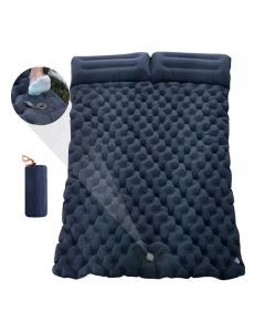 Double Inflatable Mattress with Built-in Pillow Pump