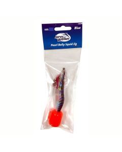Jarvis Walker Size 2.5 Pearl Belly Squid Jig Lure - Blue