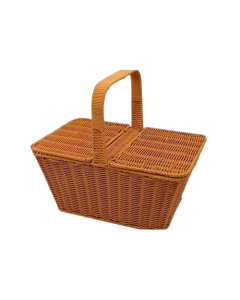 Handcrafted Rattan Picnic Basket for Outdoor Enthusiasts