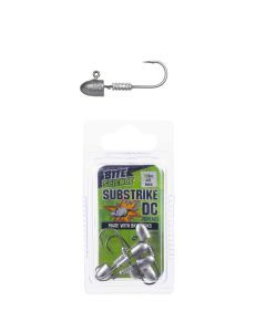 6 Pack of 1/8oz Size 2 Bite Science Substrike DC Jigheads with BKK Hooks