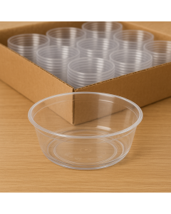 288x Clear Plastic Round Dessert Cups - Premium & BPA Free