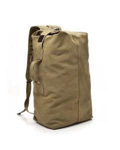Canvas Travel Backpack Hand Shoulder Bag Green