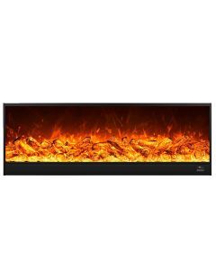 Electric Fireplace Heater with Simulated Flame and Decorative Cabinet