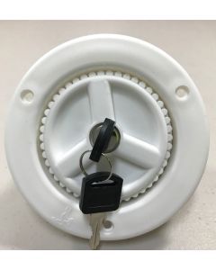 Australian RV White 25mm Lockable Water Filler