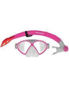 Mirage Comet Junior Kids Mask & Snorkel Set with Mesh Carry Bag (Pink)