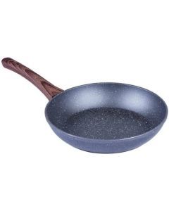 Clevinger 28cm Ceramic Marble Stone Non-Stick Frying Pan - PFOA Free w/ Wooden Look Handle