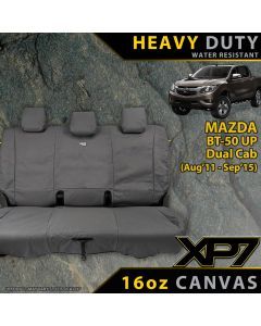 Mazda BT-50 UP Heavy Duty XP7 Canvas Rear Row Seat Covers (Made to Order)