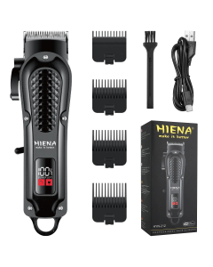 Electric Hair Clipper & Beard Trimmer USB Cordless Tool for Men Black
