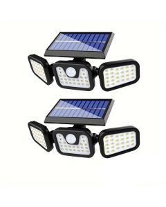 Outdoor Solar Wall Light with Motion Sensor & Foldable Design