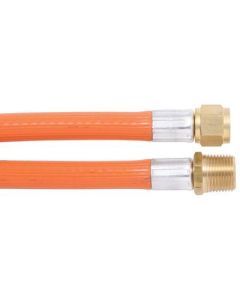 6mm PVC Gas Hose 5/16" SAE F 3/8" BSP M 1200mm