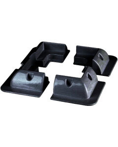 ABS Solar Panel Brackets, Set of 4 (Black)