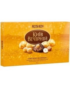 ROSHEN 352g Box of Kyiv Vechirny Chocolate Pralines Tsukerki - Product of Ukraine