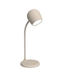 Kreafunk Ellie Lamp W/ Qi Charger And Bluetooth Speaker - Ivory Sand