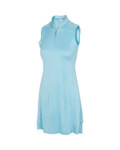 Greg Norman EZE Sleeveless Short Sleeve Zip Golf Dress - Oasis Blue