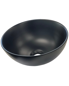 Matt Black Round Ceramic Bathroom Basin