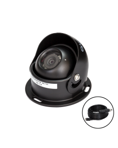 SafetyDave 45° Non-AHD Round Camera (Black) With 15m Heavy Duty 3 in 1 Camera Cable