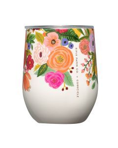 Corkcicle Stemless - 340ml Rifle Paper - Garden Party Cream