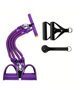 Chest Expander Pedal Resistance Band Home Fitness