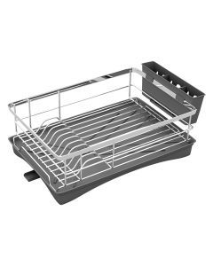 Toque Dish Drying Rack Plate Drainer Cup Holder Cutlery Tray Kitchen Organizer