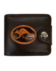 Australia Souvenir Kangaroo Wallet - Brown (Premium Faux Leather)