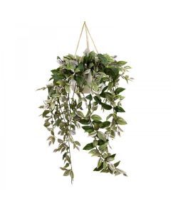 120cm Wandering Dew Artificial Hanging Planter w/ Rope (Faux Green Decor)