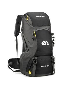 50L Waterproof Travel Backpack Rucksack Black