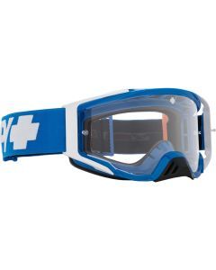 Spy Foundation Checkers Checkers Blue HD Clear MX ATV MTB Goggles
