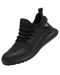 Safety Toe Work Shoes for Men Women (black)