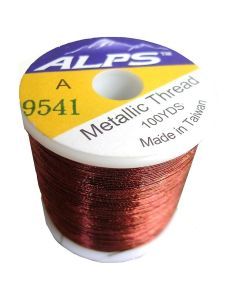 Alps 100yds of Metallic Brown Rod Wrapping Thread-Size A (0.15mm) Thread