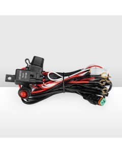 Lightfox 1 Way High Beam Wiring Harness w/ DT 2-Pin Connector For LED Light Bar