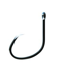 1 Packet of Eagle Claw Trokar TK4 Platinum Black Lancet Circle Hooks