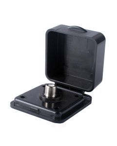 Square RV TV Inlet - Black