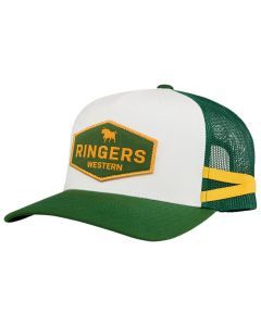 Ringers Western Cunningham Kids Trucker Cap - Lake Green (Mesh Back Snapback Hat)