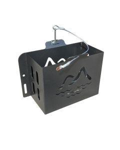 Jerry Can Holder - Side Flange Bolt on Matte Black Powder Coat