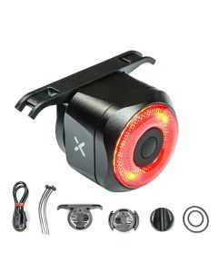 Tail Light Auto Brake Sensing Bicycle Rear Light Black