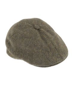 Dents Mens Abraham Moon Tweed Drivers Cap - Spruce (Peaky Blinders Style)