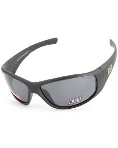 Dirty Dog Wolf Satin Black/Grey Polarised Men's Sunglasses 53643