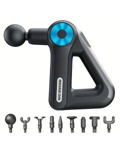 9-Speed Rechargeable Fascia Massage Gun with 9 Heads