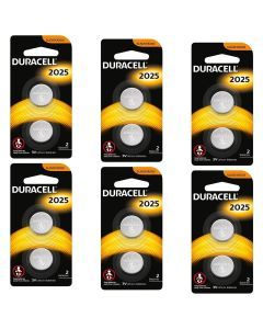 12x Duracell CR2025 Battery Lithium 3V Battery