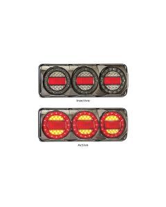 LED Autolamps Maxilamp 3 Stop/Tail/Indicator/Reflector - Bolt Mount, Single Box