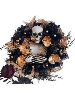 Gothic Halloween Wreath Door Hanging Decoration