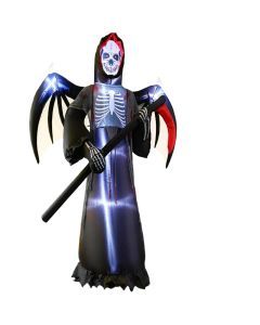 Halloween Inflatable Grim Reaper with Radar Sound Control