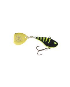 TT Lures Flashpoint+ 33mm Tail Spinner Vibe Lure - BLACKTREUSE