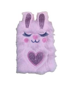 Mini Cartoon Bunny Plush Notebook Pocket Diary
