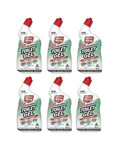 White King Toilet Gel Eucalyptus 700mL x6