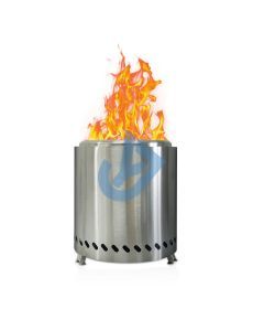 Smokeless Stainless Steel Camping Stove Mini Fire Pit Silver