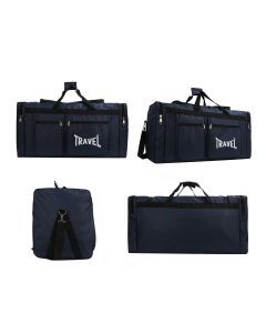 80L Foldable Waterproof Travel Duffel Bag Deep Blue