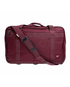 44L Leuts Foldable Duffle Sports Maroon Red Bag - School/Gym/Travel Duffel