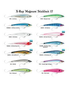 17cm Rapala X-Rap Magnum Stick Slow Sinking Stickbait Fishing Lure