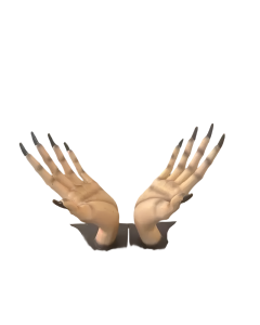 2-Piece Hand Bookends - Resin Decor